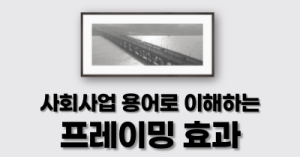 사회사업 용어로 이해하는 프레이밍 효과