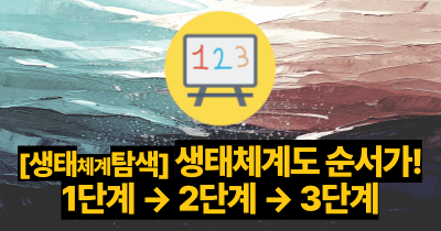 생태체계도 순서가! : 1단계 → 2단계 → 3단계