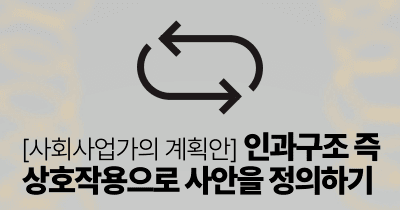 사회사업가의 계획안 : 인과구조 즉 상호작용으로 사안을 정의하기