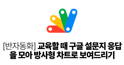 [반자동화] 교육할 때 구글 설문지 응답을 모아 방사형 차트로 보여드리기