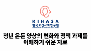 2025 한국보건사회연구원: 청년 은둔 양상의 변화와 정책 과제를 이해하기 쉬운 자료