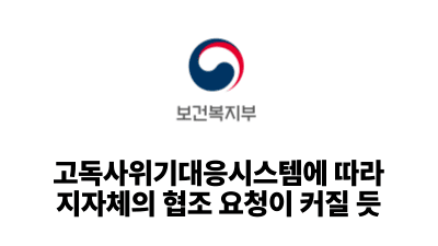2026 보건복지부: 고독사위기대응시스템에 따라 지자체의 협조 요청이 커질 듯
