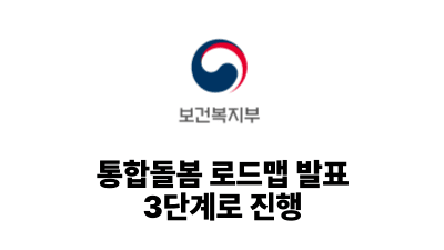 2026 보건복지부: 통합돌봄 로드맵 발표, 3단계로 진행