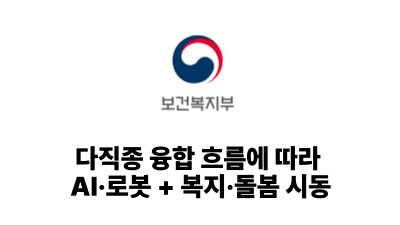 2026 보건복지부: 다직종 융합 흐름에 따라 AI·로봇 + 복지·돌봄 시동